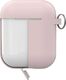 Puro PURO ICON Case with hook - Etui Apple AirPods 1 & 2 generacji z dodatkową osłonką i karabińczykiem (Rose + White Cap) 2