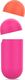 Puro PURO ICON Fluo Case - Etui do Airpods 1 & 2 gen z dodatkową osłonką (Fluo Fucsia + Fluo Orange Cap) 4