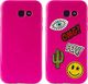 Puro PURO Patch Mania - Etui Samsung Galaxy A3 (2017) w zestawie 5 naklejek (różowy) 1