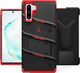 Zizo Zizo Bolt Cover - Pancerne etui Samsung Galaxy Note 10 oraz podstawka & uchwyt do paska (Black/Red) 5