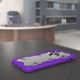 Zizo Zizo Proton Case - Pancerne etui iPhone X ze szkłem 9H na ekran (Purple/Trans Clear) 2
