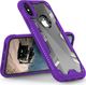 Zizo Zizo Proton Case - Pancerne etui iPhone X ze szkłem 9H na ekran (Purple/Trans Clear) 3