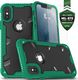 Zizo Zizo Proton Case - Pancerne etui iPhone X ze szkłem 9H na ekran (Emerald Green/Solid Black) 1