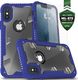 Zizo Zizo Proton Case - Pancerne etui iPhone X ze szkłem 9H na ekran (Blue/Trans Clear) 1
