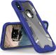 Zizo Zizo Proton Case - Pancerne etui iPhone X ze szkłem 9H na ekran (Blue/Trans Clear) 3