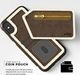 Zizo Zizo Nebula Wallet Case - Skórzane etui iPhone X z kieszeniami na karty + saszetka na zamek + szkło 9H na ekran (Dark Brown/Brown) 7