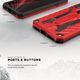 Zizo Zizo Static Cover - Pancerne etui iPhone X z podstawką (Red/Black) 7