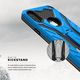 Zizo Zizo Static Cover - Pancerne etui iPhone X z podstawką (Blue/Black) 4