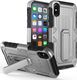 Zizo Zizo Heavy Duty Armor Case - Pancerne etui iPhone X z podstawką + uchwyt do paska (Gray/Black) 1
