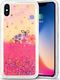 Zizo Zizo Liquid Glitter Star Case - Etui iPhone X (Spring Flowers) 1