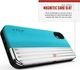 Zizo Zizo Retro Series - Etui iPhone Xs / X z kieszenią na karty + podstawka + szkło 9H na ekran (Baby Blue/Silver) 6