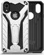 Zizo Zizo Static Cover - Pancerne etui iPhone XR z podstawką (Silver/Black) 7