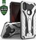 Zizo Zizo Static Cover - Pancerne etui iPhone Xs Max z podstawką (Silver/Black) 1