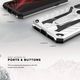 Zizo Zizo Static Cover - Pancerne etui iPhone Xs Max z podstawką (Silver/Black) 5