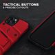 Zizo Zizo Bolt Cover - Pancerne etui iPhone 12 / iPhone 12 Pro ze szkłem 9H na ekran + podstawka & uchwyt do paska (czerwony/czarny) 8