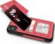 Zizo Zizo Nebula Wallet Case - Skórzane etui iPhone X z kieszeniami na karty + saszetka na zamek + szkło 9H na ekran (Pink/Black) 5