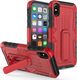 Zizo Zizo Heavy Duty Armor Case - Pancerne etui iPhone X z podstawką + uchwyt do paska (Red/Black) 1