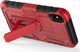 Zizo Zizo Heavy Duty Armor Case - Pancerne etui iPhone X z podstawką + uchwyt do paska (Red/Black) 3