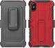 Zizo Zizo Heavy Duty Armor Case - Pancerne etui iPhone X z podstawką + uchwyt do paska (Red/Black) 6