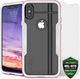 Zizo Zizo Shock Case - Pancerne etui iPhone Xs / X z hartowanym szkłem na ekran (Rose Gold/White) 1