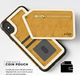 Zizo Zizo Nebula Wallet Case - Skórzane etui iPhone X z kieszeniami na karty + saszetka na zamek + szkło 9H na ekran (Light Brown/Brown) 7