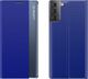 Hurtel New Sleep Case pokrowiec etui z klapką z funkcją podstawki Samsung Galaxy S21 5G niebieski 1