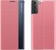 Hurtel New Sleep Case pokrowiec etui z klapką z funkcją podstawki Samsung Galaxy S21+ 5G (S21 Plus 5G) różowy 1