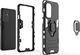 Hurtel Ring Armor pancerne hybrydowe etui pokrowiec + magnetyczny uchwyt OnePlus 9 czarny 2