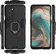 Hurtel Ring Armor pancerne hybrydowe etui pokrowiec + magnetyczny uchwyt OnePlus 9 Pro czarny 5