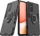 Hurtel Ring Armor pancerne hybrydowe etui pokrowiec + magnetyczny uchwyt Samsung Galaxy A72 4G czarny 1