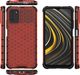 Hurtel Honeycomb etui pancerny pokrowiec z żelową ramką Xiaomi Poco M3 / Xiaomi Redmi 9T czerwony 12