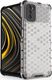 Hurtel Honeycomb etui pancerny pokrowiec z żelową ramką Xiaomi Poco M3 / Xiaomi Redmi 9T przezroczysty 1