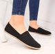 McKeylor Espadryle damskie tekstylne slip on czarne McKeylor 39 2