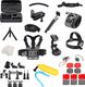 Hurtel Zestaw 50 w 1 akcesoria do kamer sportowych GoPro SJCAM 1