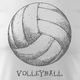 Topslang Koszulka z piłką do siatkówki siatkówka Volleyball męska biała REGULAR S 1