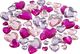 Creativ Company A/S Dżety Serca 3 rozm. Różowo Fioletowe 1