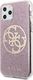 Guess Oryginalne Etui Guess do iPhone 11 Pro Max różowy hard case Circle Glitter 2