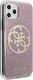 Guess Oryginalne Etui Guess do iPhone 11 Pro Max różowy hard case Circle Glitter 5