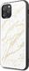Guess Oryginalne Etui Guess do iPhone 11 Pro Max biały/white hard case Glitter Marble Glass 2