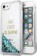 Guess Oryginalne etui Guess do iPhone 6/7/8 niebieski Liquid Glitter Party 1