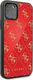 Guess Oryginalne Etui Guess do iPhone 11 Pro czerwony/red hard case Double Layer Glitter 5