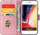 Hurtel Futerał etui portfel z klapką do iPhone SE 2020 / iPhone 8 / iPhone 7 różowy 3