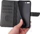Hurtel Futerał etui portfel z klapką do iPhone 8 Plus / iPhone 7 Plus czarny 5