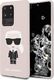 Karl Lagerfeld Etui Karl Lagerfeld do Samsung Galaxy S20 Ultra jasnoróżowy/pink Silicone Iconic 1