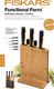 Fiskars Zestaw 5 noży w bloku bambusowym 1057552 1