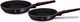 Patelnia Berlinger Haus zestaw Purple eclipse collection Tytanowa 2szt. 4