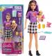 Lalka Barbie Mattel Skipper: Klub opiekunek - Opiekunka fioletowe włosy + bobas (GRP10/GRP11) 2
