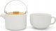 Bredemeijer Bredemeijer Tea-for-one Umea white with Bamboo lid 142007 1