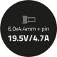 Zasilacz do laptopa Qoltec 90 W, 4.4 mm, 4.7 A, 19.5 V (50088.90W) 4