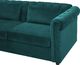 Beliani Sofa rozkładana welurowa zielona CHESTERFIELD 7